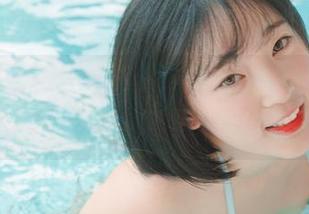 图片里的Kang Inkyung，奶牛装扮让人忍不住想，哪里来的萌兽？