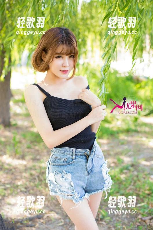 UGirls尤果网 - 这张张小西Ann的吊带，高德地图能不能给个点位，让我常来欣赏？